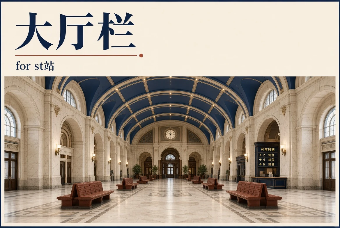 st站大厅栏